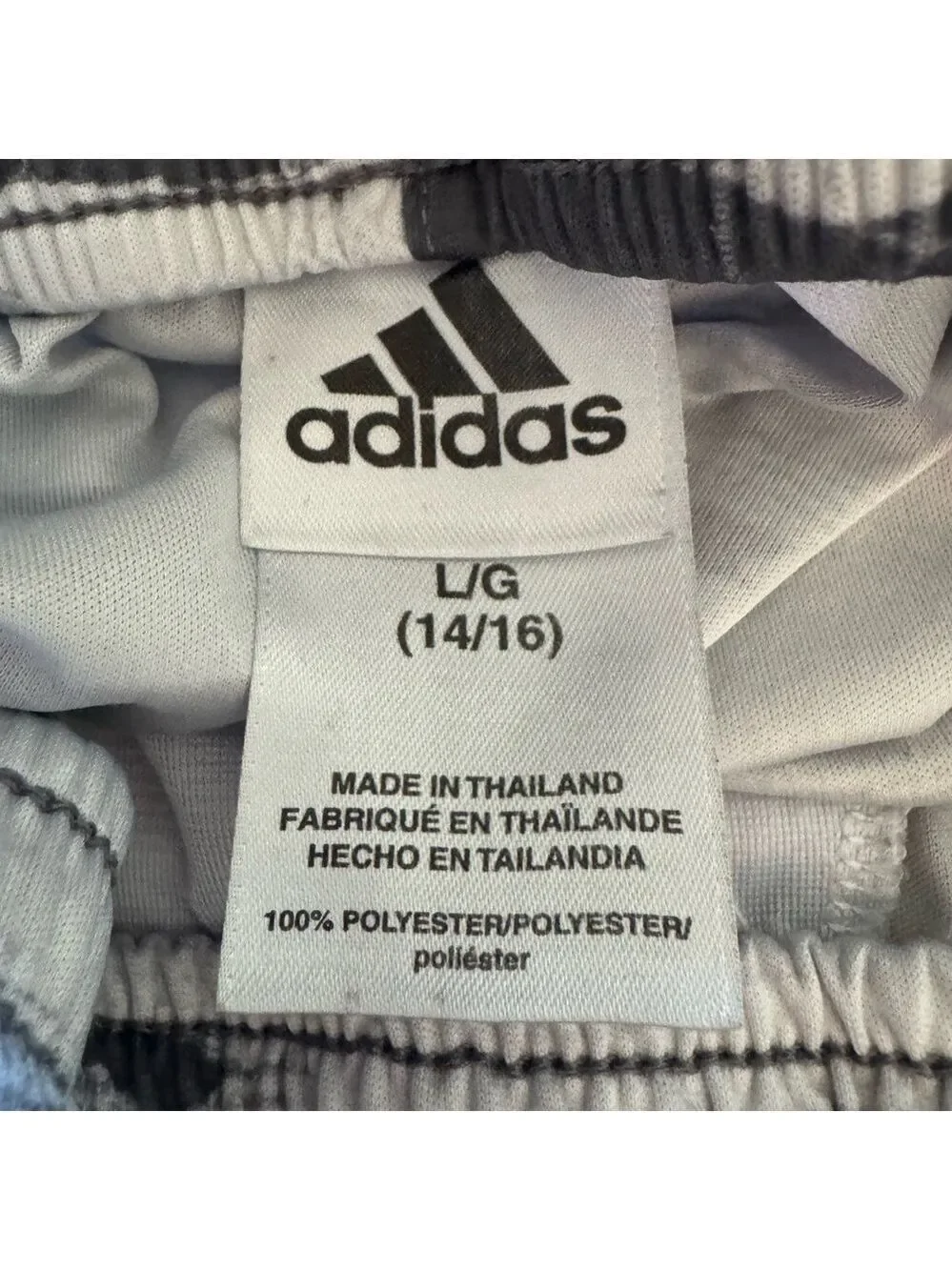 Boys Adidas Gray and Black Athletic Shorts